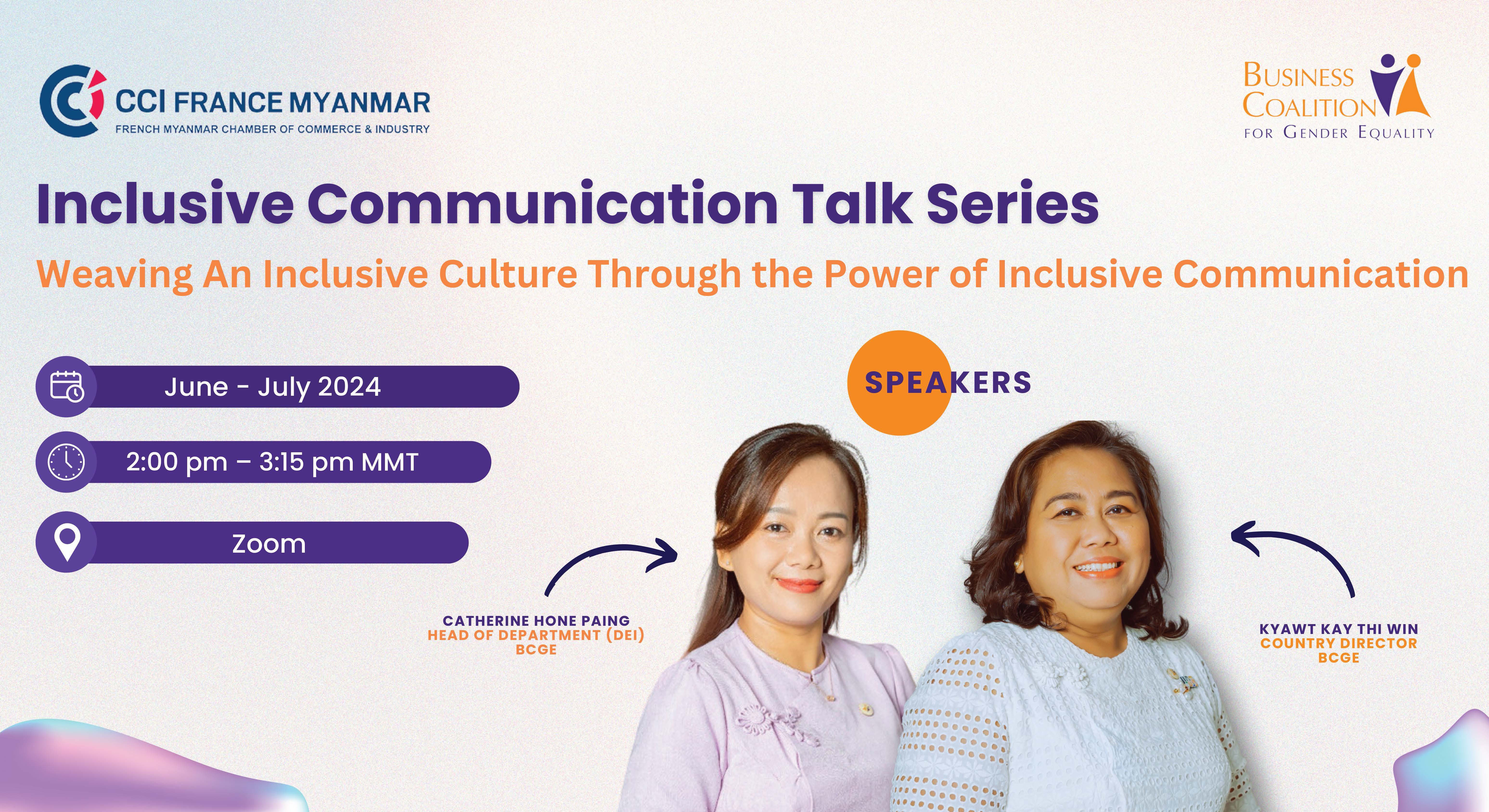 Inclusive Communication Talk Series: Weaving An Inclusive Culture ...